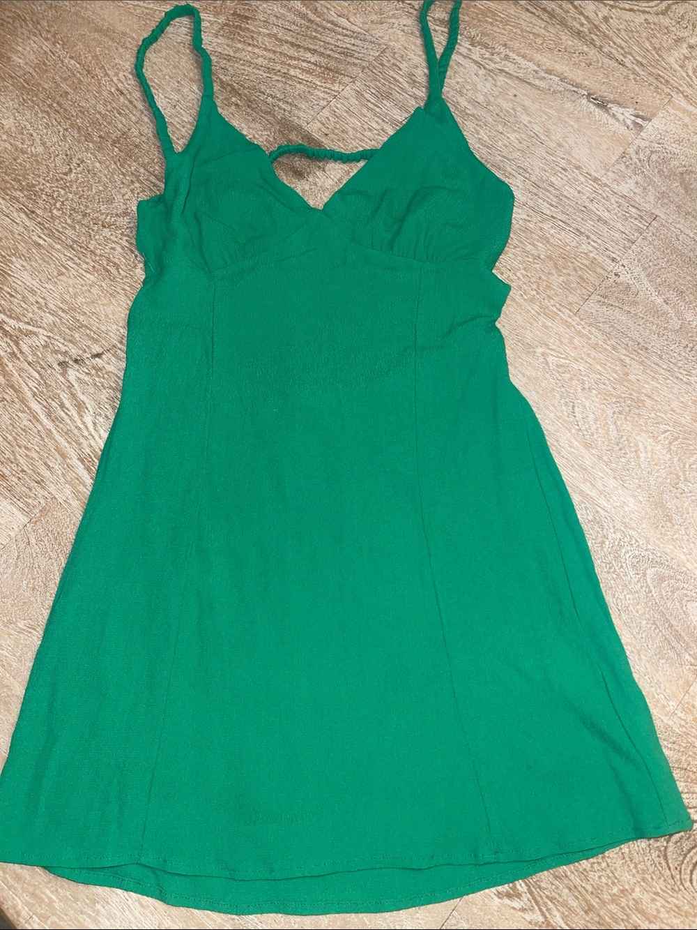 Sky to Moon Green Mini Party Dress Emerald Medium